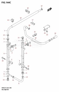 DF225T From 22503F-340001 (E11 E40)  2023 drawing FUEL INJECTOR (E03:DF250ST)