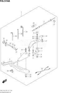 00403F-710001 (2017) 4hp P01-Gen. Export 1 (DF4A) DF4A drawing OPT:REMOCON PARTS SET