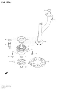 14001F-680001 (2006) 140hp E01 E40-Gen. Export 1 - Costa Rica (DF140TK6  DF140WTK6) DF140 drawing OIL PUMP