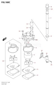 DF225Z From 22503Z-710001 (E01 E40)  2017 drawing WATER PUMP (DF200Z:E01)