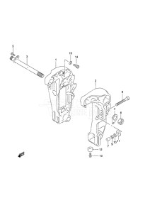 Outboard DF 60A drawing Clamp Bracket High Thrust