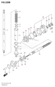 DT25 From 02503K-810001 (P36-)  2018 drawing TRANSMISSION (L-TRANSOM)