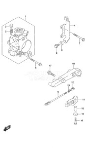 Outboard DF 90A drawing Throttle Body