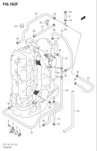 17502Z-410001 (2014) 175hp E01 E40-Gen. Export 1 - Costa Rica (DF175Z    DF175ZG) DF175ZG drawing THERMOSTAT (DF150Z:E40)