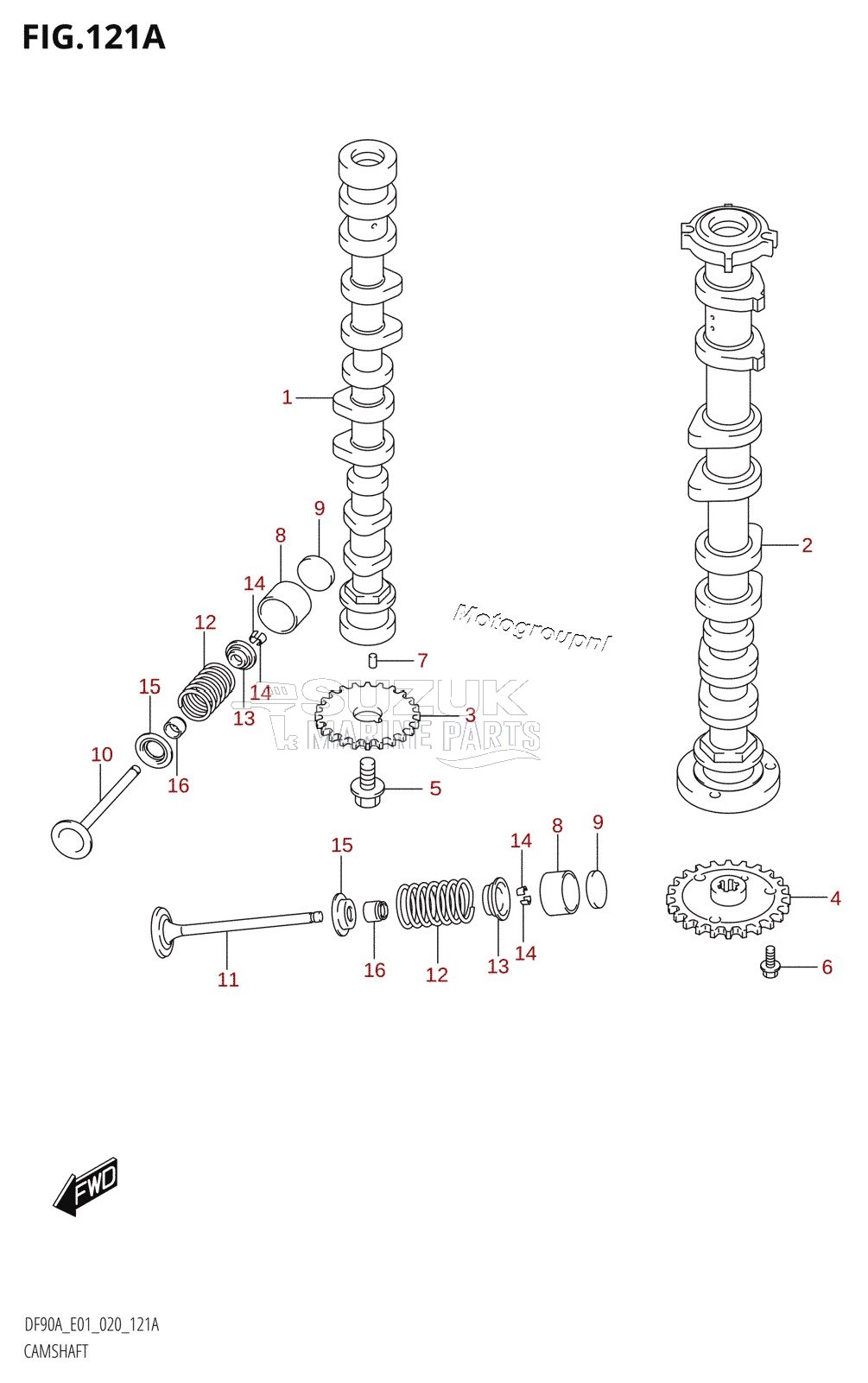 CAMSHAFT (DF70A,DF70ATH)