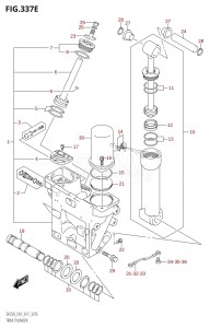 DF250 From 25003F-710001 (E01 E40)  2017 drawing TRIM CYLINDER (DF225T:E01:(X-TRANSOM,XX-TRANSOM))