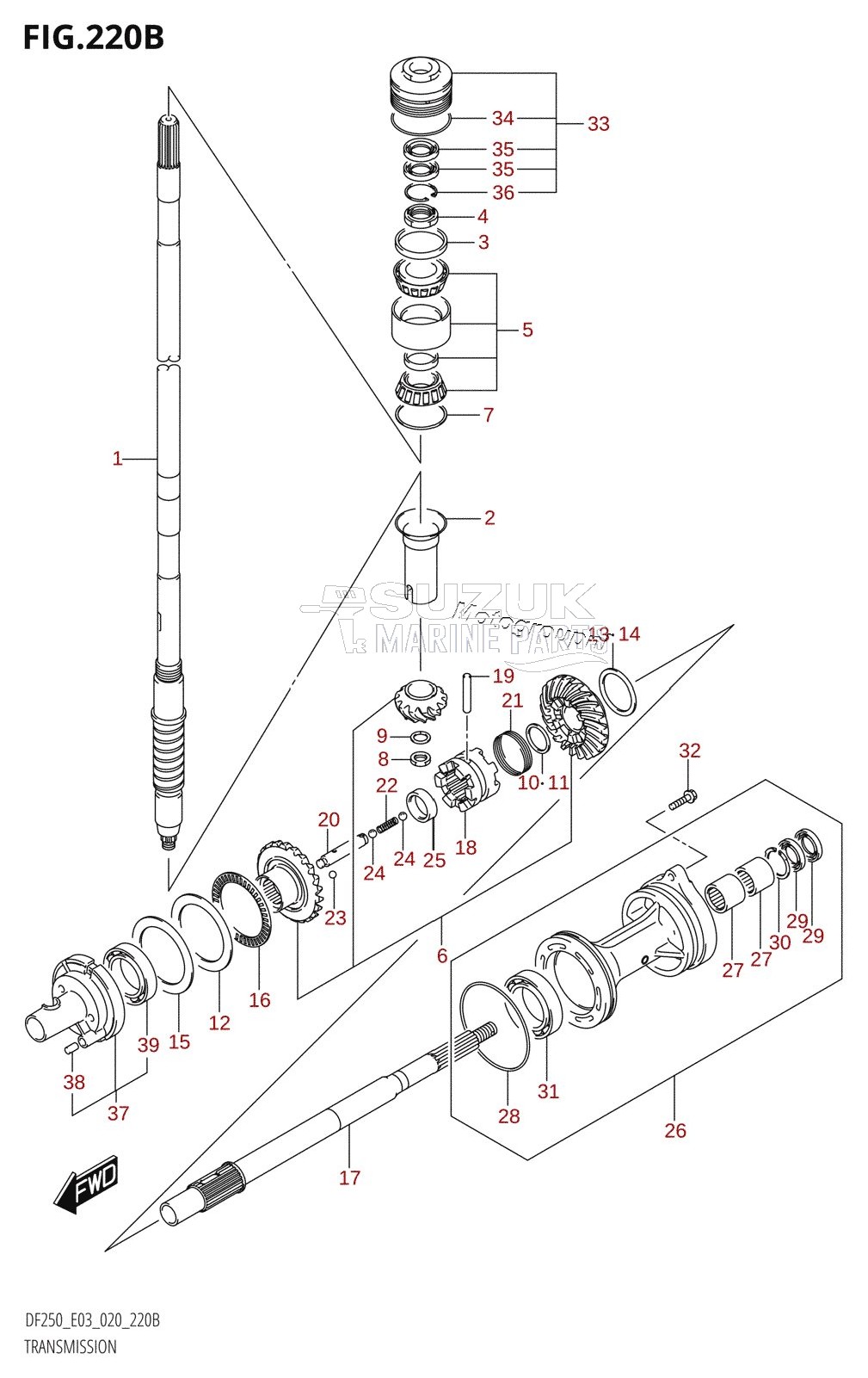 TRANSMISSION (DF250T)