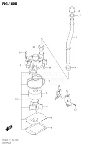 15003P-810001 (2018) 150hp E01 E40-Gen. Export 1 - Costa Rica (DF150AP) DF150AP drawing WATER PUMP (DF150AP:E40)