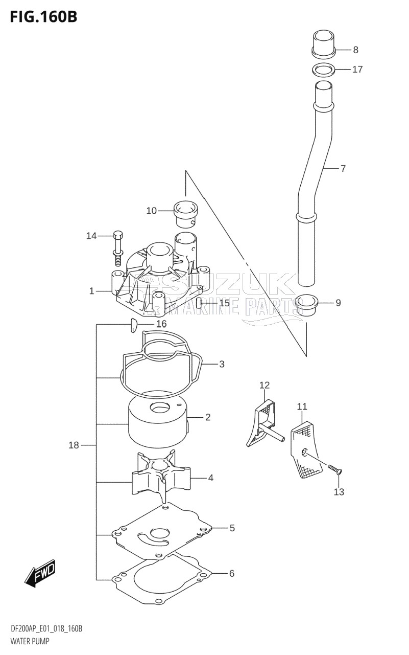 WATER PUMP (DF150AP:E40)