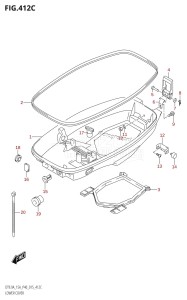 DT15A From 01504-510001 (P36-P40)  2015 drawing LOWER COVER (DT9.9AK:P40)