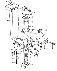 DT9.9 From 992100001 ()  1988 drawing SWIVEL BRACKET