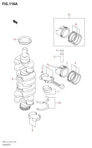 DF90 From 09001F-251001 (E03)  2002 drawing CRANKSHAFT