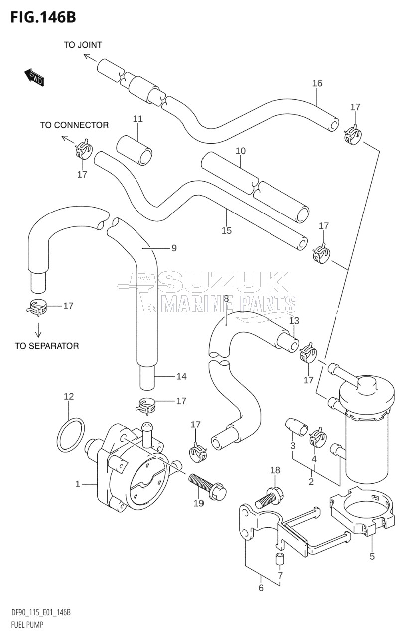 FUEL PUMP (DF90T:(K6,K7,K8),DF100T,DF115T:(K6,K7,K8,K9,K10,011),DF115Z)