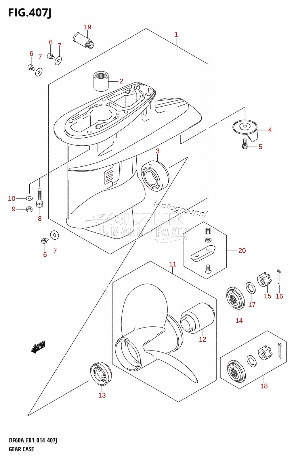 GEAR CASE (DF60AQH:E01)