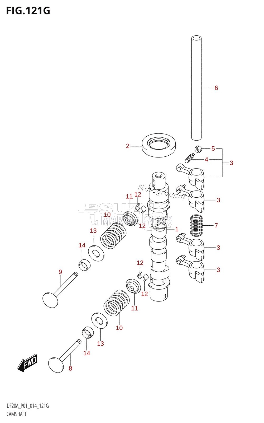 CAMSHAFT (DF20A:P01)