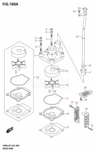 DF40A From 04003F-810001 (E01)  2018 drawing WATER PUMP (DF40A:E01,DF40AST:E34,DF50A:E01)