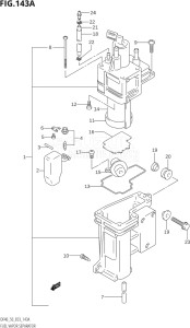 04001F-371001 (2003) 40hp E03-USA (DF40TK3) DF40 drawing FUEL VAPOR SEPARATOR (X)