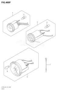 DF100A From 10003F-510001 (E01)  2015 drawing METER (DF140AT:E40)