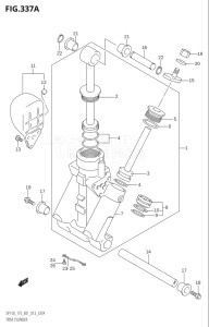 17502Z-310001 (2013) 175hp E01 E40-Gen. Export 1 - Costa Rica (DF175Z) DF175Z drawing TRIM CYLINDER