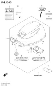 01504F-040001 (2020) 15hp E03 P03-USA (DF15A   DF15A    DF15ATH   DF15ATH) DF15A drawing ENGINE COVER ((DF15A,DF15ATH):021)