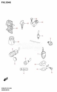 DF9.9B From 00995F-510001 (P01)  2005 drawing SENSOR /​ SWITCH (DF20A:P01)