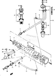 DT40 From 04003-608513 ()  1986 drawing FUEL PUMP (DT40WK)