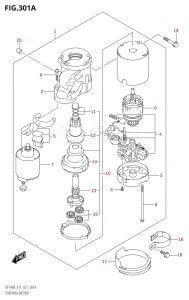 DF100A From 10003F-140001 (E01)  2021 drawing STARTING MOTOR