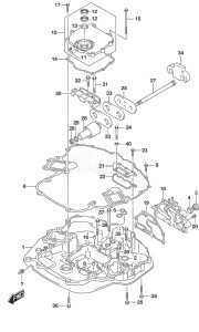 Outboard DF 225 drawing Engine Holder