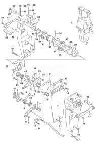 Outboard DF 250 drawing Top Mount Dual (2)