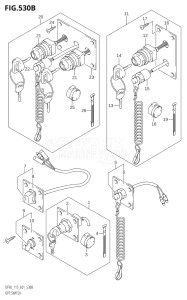 09001F-780001 (2007) 90hp E01-Gen. Export 1 (DF90TK7) DF90 drawing OPT:SWITCH (K5,K6,K7,K8,K9,K10,011)