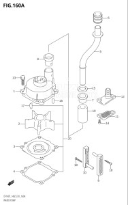 14001F-371001 (2003) 140hp E01 E40-Gen. Export 1 - Costa Rica (DF140TK3  DF140WTK3) DF140 drawing WATER PUMP ((DF140T,DF140Z):(K2,K3,K4,K5,K6))