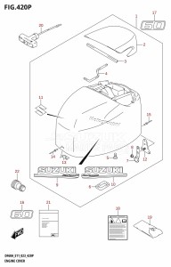 DF50A From 05003F-240001 (E01 E11)  2022 drawing ENGINE COVER ((DF60A,DF60AQH,DF60ATH,DF60AVT,DF60AVTH):E40:020)