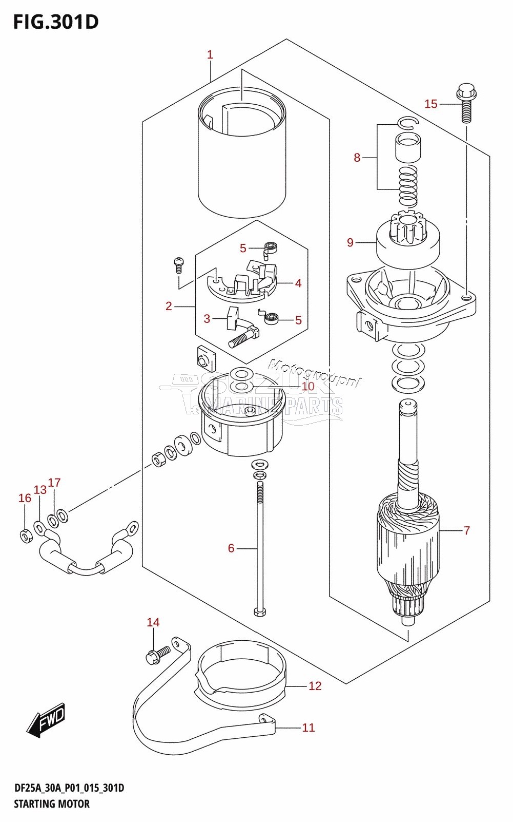 STARTING MOTOR (DF25ATH:P01)