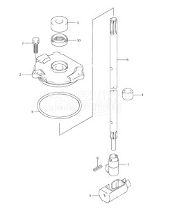 DF 90 drawing Clutch Rod (S/N 680686 & Newer)