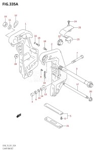 DF60 From 06001F-031001 (E11 E1-)  2013 drawing CLAMP BRACKET