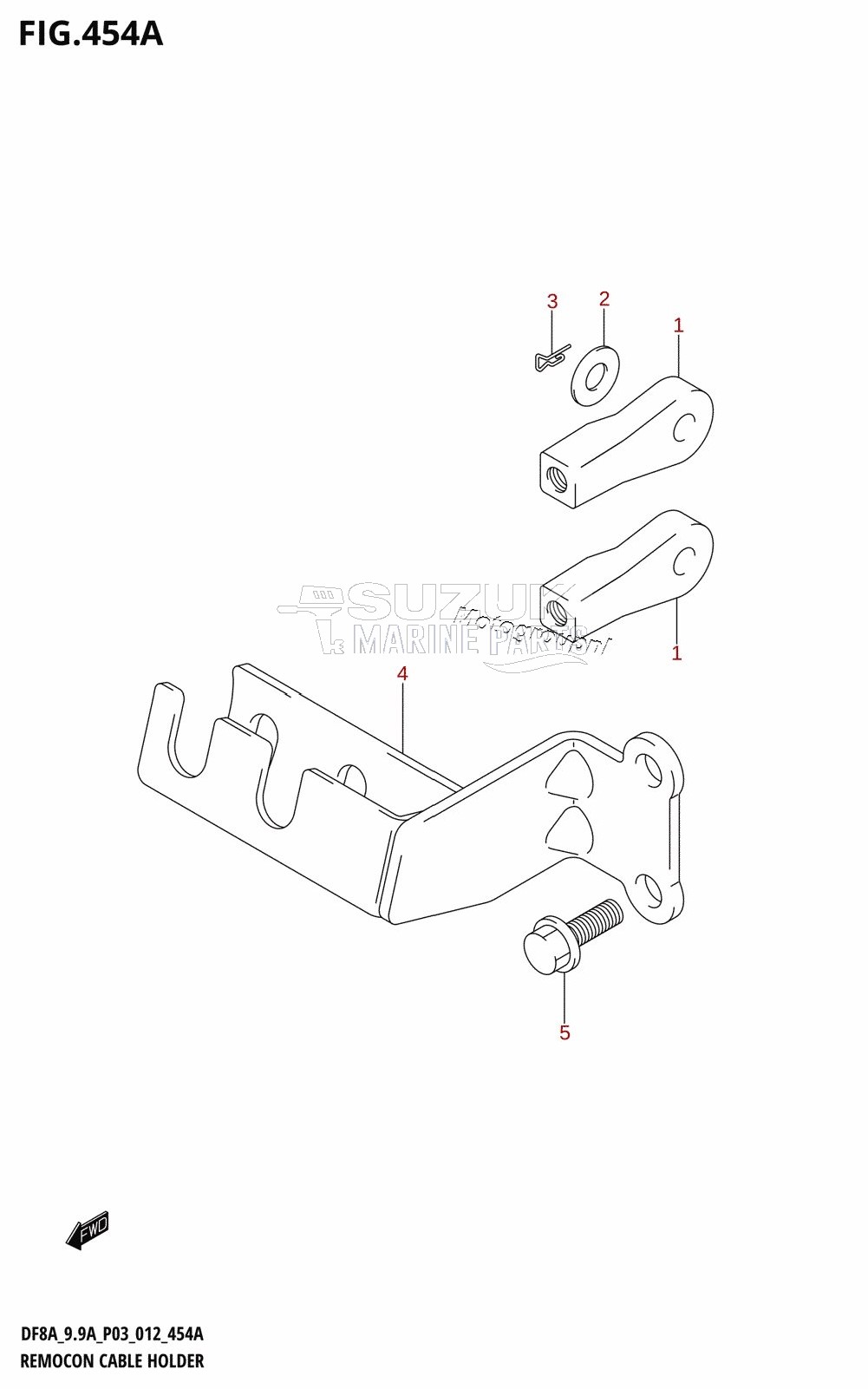 REMOCON CABLE HOLDER (DF8AR:P03)