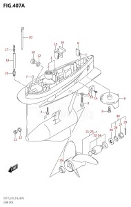 DF175ZG From 17502Z-610001 (E01 E40)  2016 drawing GEAR CASE (DF150T:E01)