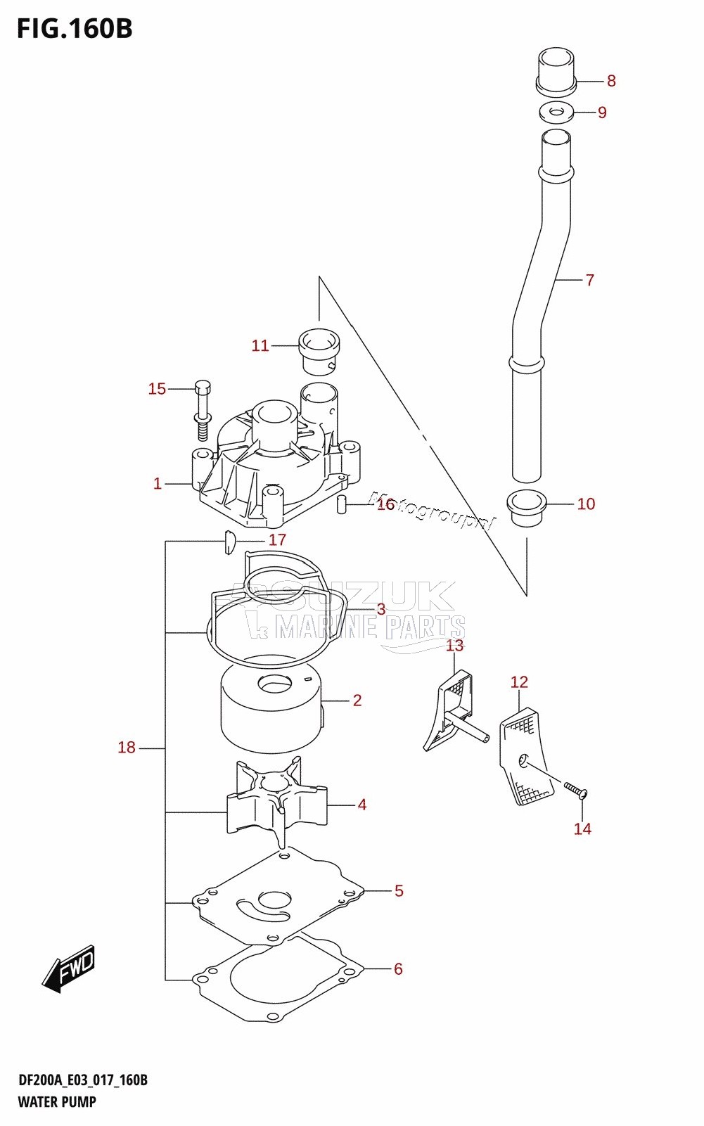 WATER PUMP (DF200AST:E03)