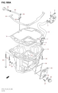 DF150 From 15002F-310001 (E01 E40)  2013 drawing OIL PAN