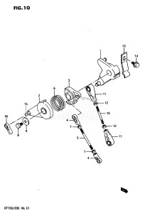 DT200 From 20001-601001 till 602076 ()  1986 drawing THROTTLE LINK