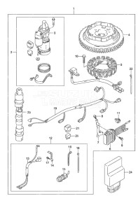 DF 20A drawing Starting Motor Manual Starter