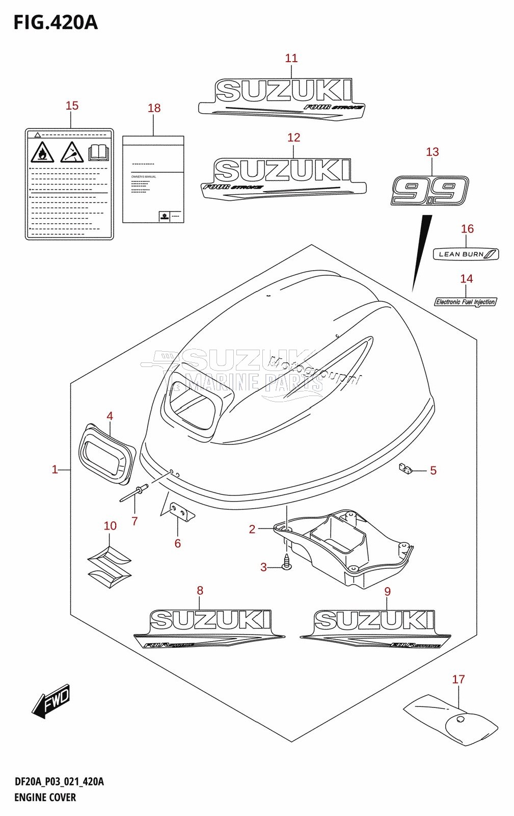 ENGINE COVER (DF9.9B:020)