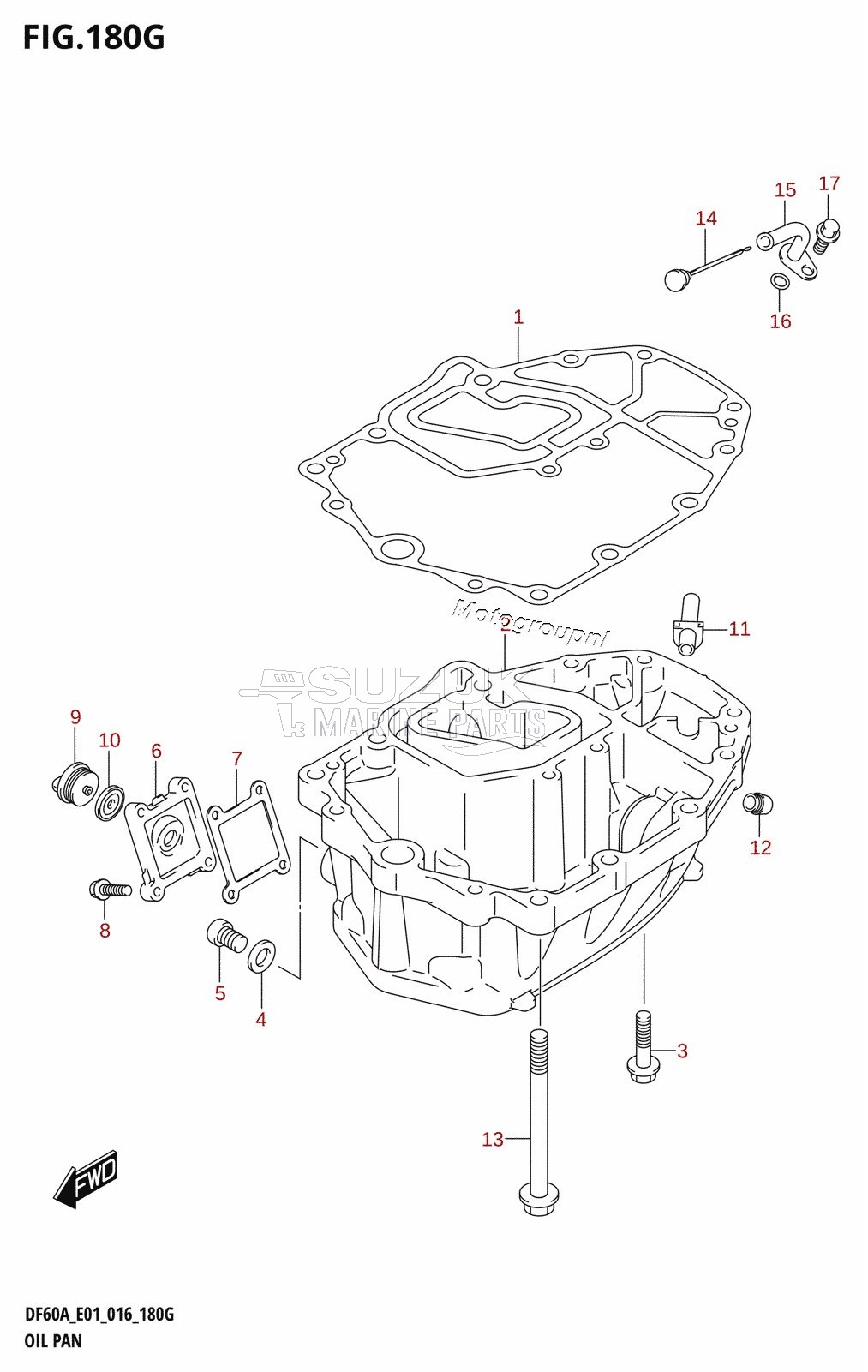 OIL PAN (DF60A:E01)