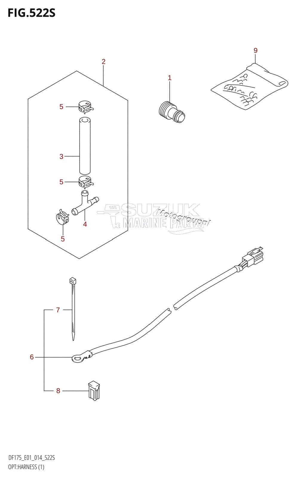 OPT:HARNESS (1) (DF175ZG:E40)