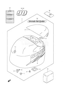 DF 90A drawing Engine Cover