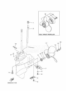 EK15DMHL drawing PROPELLER-HOUSING-AND-TRANSMISSION-2