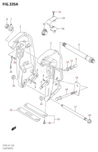 DF300 From 30001F-780001 (E01)  2007 drawing CLAMP BRACKET