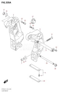 DF140AZ From 14003Z-610001 (E03)  2016 drawing CLAMP BRACKET (DF100AT:E11)