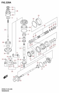 DF350AMD From 35001D-340001 (E11)  2023 drawing TRANSMISSION (020,021,022)