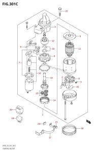 DF40 From 04001F-251001 (E01)  2002 drawing STARTING MOTOR (K5,K6,K7,K8,K9,K10)